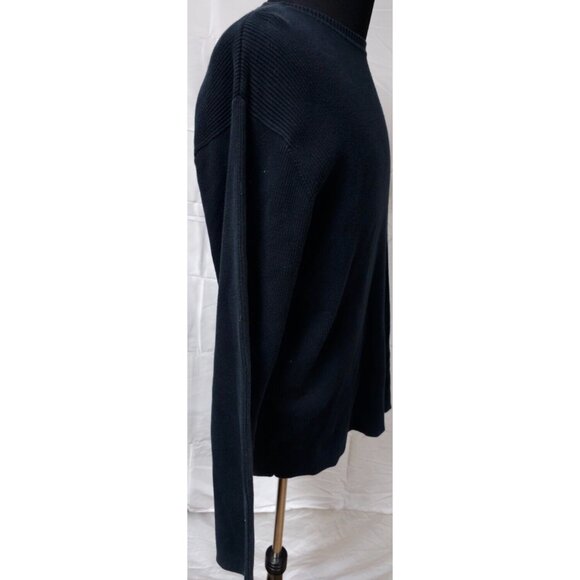 Ralph Lauren Polo Jeans Co Mens XL Blue Ribbed Long Sleeve Logo Flag Sweater - Picture 7 of 11